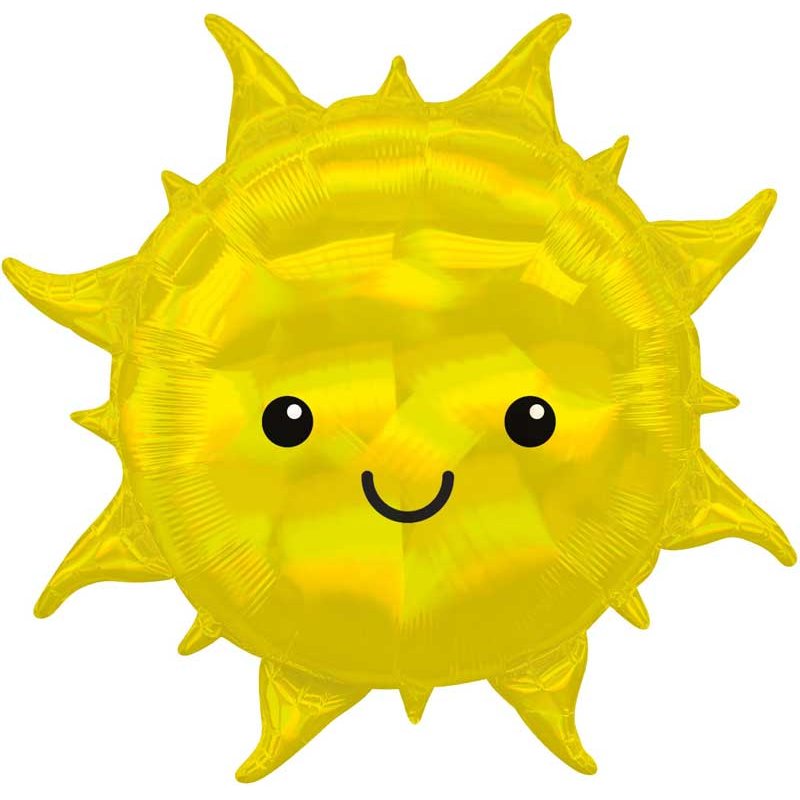 27IN IRIDESCENT SUN S/SHAPE