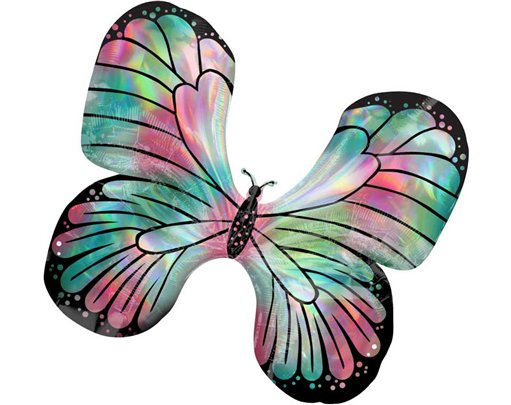 IRIDESCENT PINK BUTTERFLY S/SHAPE