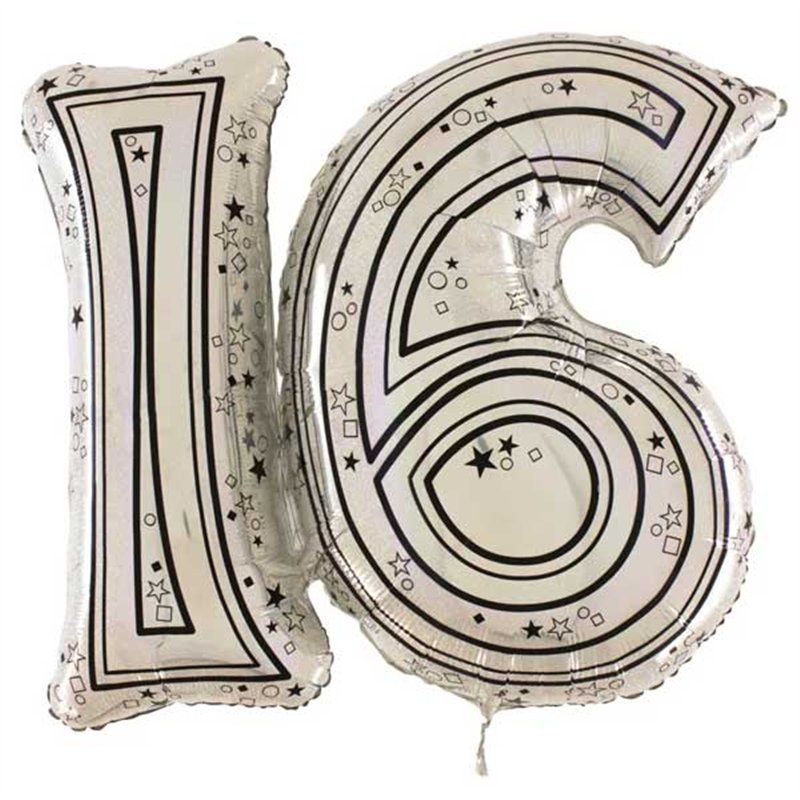 28IN 16TH SILVER JOINTED NUMBER