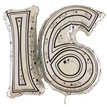 28IN 16TH SILVER JOINTED NUMBER