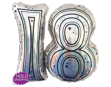 28IN 18TH SILVER JOINTED NUMBER
