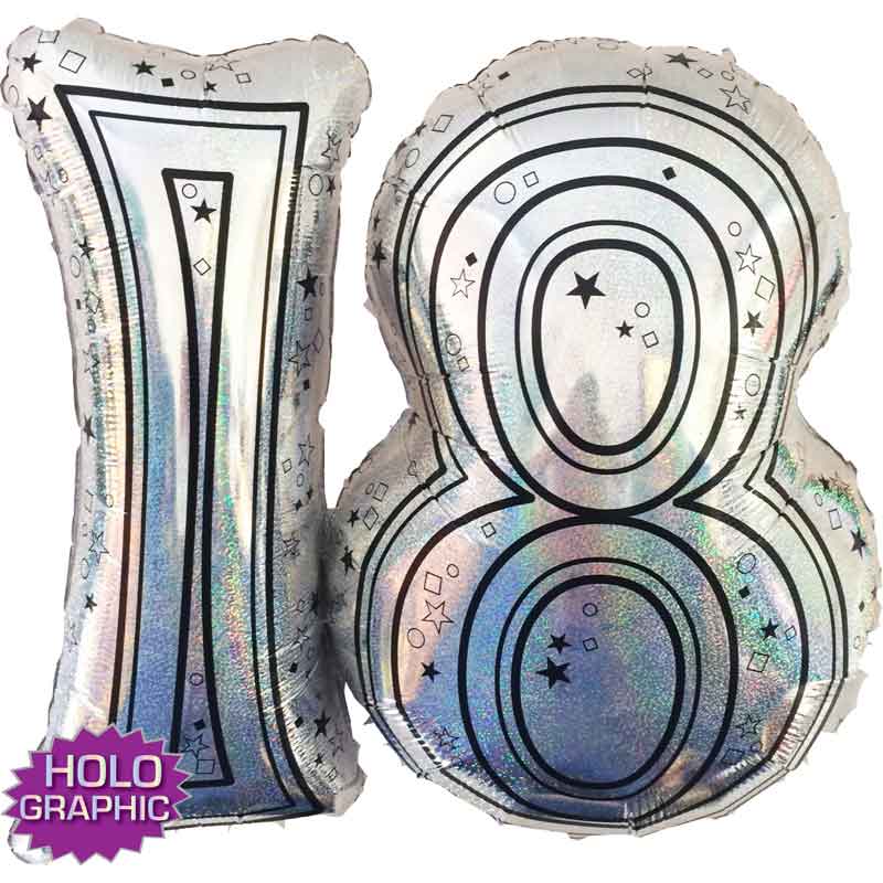 28IN 18TH SILVER JOINTED NUMBER