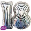 28IN 18TH SILVER JOINTED NUMBER