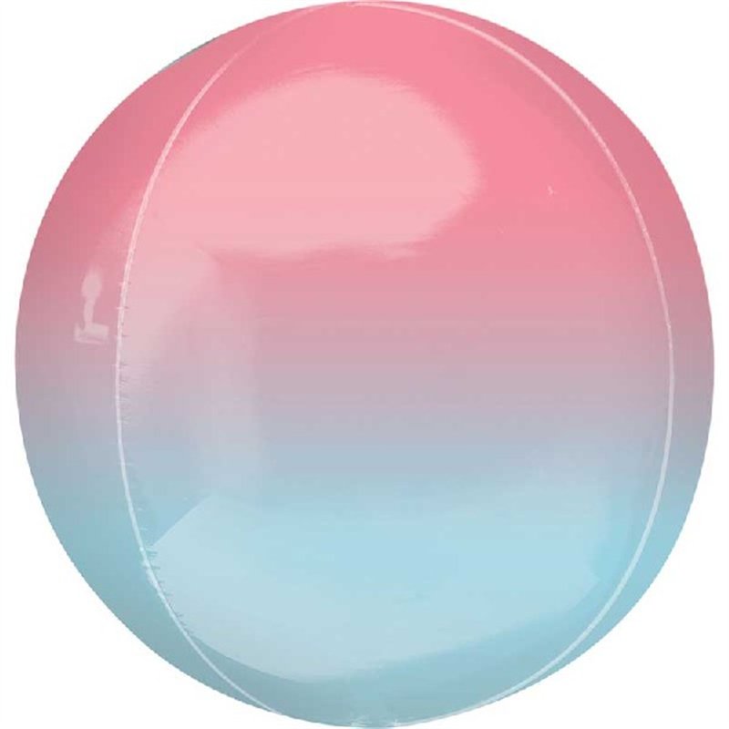 15in OMBRE RED & BLUE ORBZ