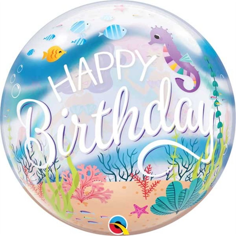 22IN MERMAID B/DAY PARTY BUBBLE