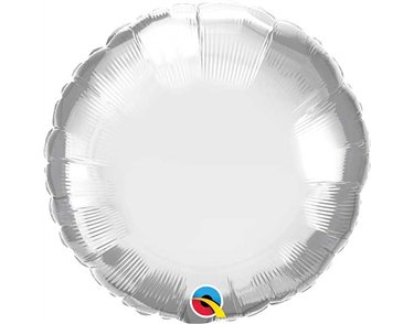 18IN CHROME SILVER ROUND FOIL BALLOON