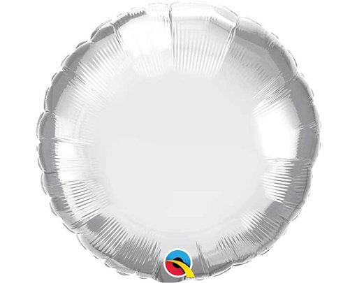18IN CHROME SILVER ROUND FOIL BALLOON