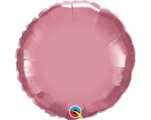 18IN CHROME MAUVE ROUND FOIL BALLOON