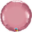 18IN CHROME MAUVE ROUND FOIL BALLOON