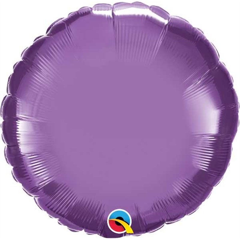 18IN CHROME PURPLE ROUND FOIL BALLOON