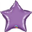 20IN CHROME PURPLE STAR FOIL BALLOON