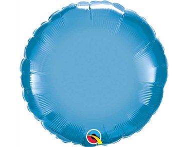18IN CHROME BLUE ROUND FOIL BALLOON