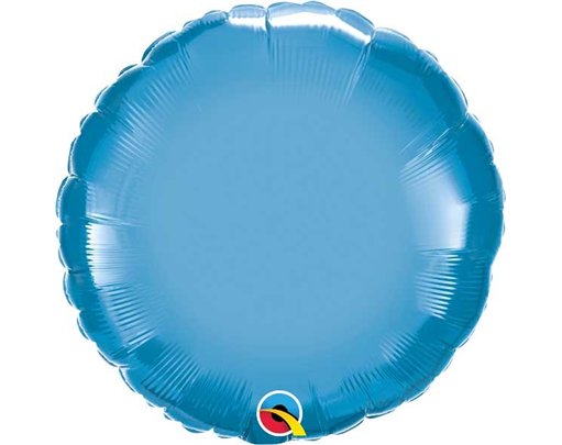 18IN CHROME BLUE ROUND FOIL BALLOON