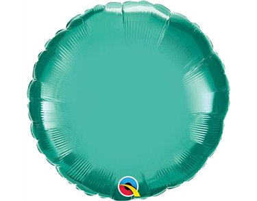 18IN CHROME GREEN ROUND FOIL BALLOON