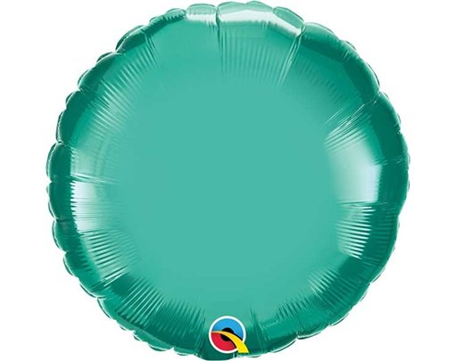 18IN CHROME GREEN ROUND FOIL BALLOON