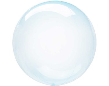 18IN CRYSTAL CLEARZ BLUE BALLOON