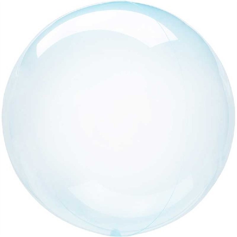 18IN CRYSTAL CLEARZ BLUE BALLOON