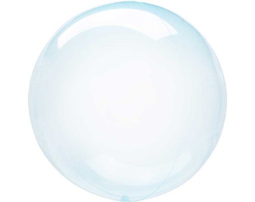 18IN CRYSTAL CLEARZ BLUE BALLOON
