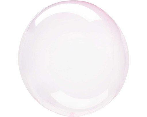 18IN CRYSTAL CLEARZ LIGHT PINK BALLOON