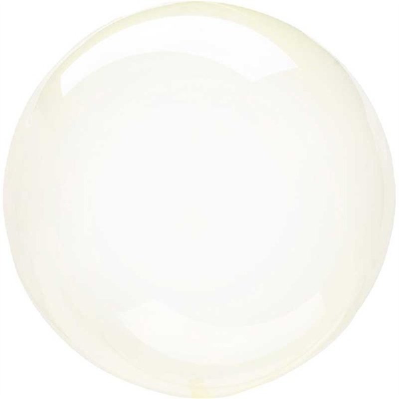 18IN CRYSTAL CLEARZ YELLOW BALLOON