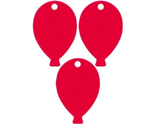 RED BALLOON SHAPED WEIGHT  25S