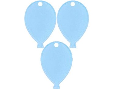 PALE BLUE BALLOON SHAPED WEIGHT  25S