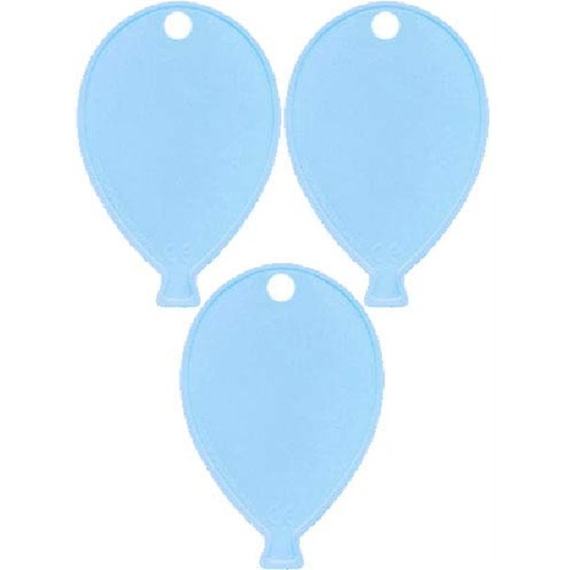 PALE BLUE BALLOON SHAPED WEIGHT  25S