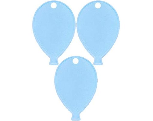 PALE BLUE BALLOON SHAPED WEIGHT  25S
