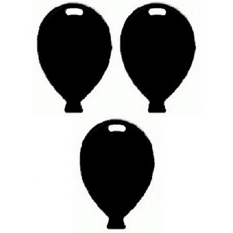 BLACK BALLOON SHAPED WEIGHT  25S