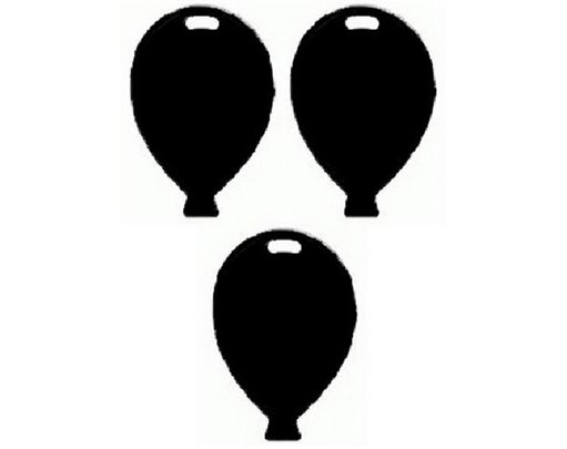BLACK BALLOON SHAPED WEIGHT  25S