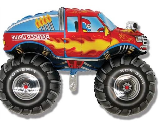 MONSTER TRUCK SHAPED FOIL BALLOON