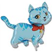 BLUE CAT SHAPED FOIL BALLOON