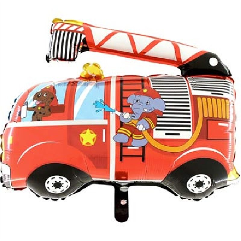 FIRE ENGINE SHAPED FOIL BALLOON