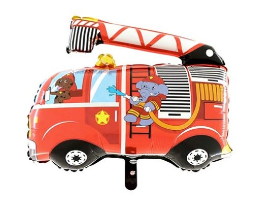 FIRE ENGINE SHAPED FOIL BALLOON