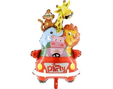 ZOO PARTY SHAPED FOIL BALLOON