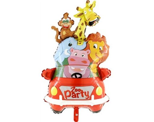 ZOO PARTY SHAPED FOIL BALLOON