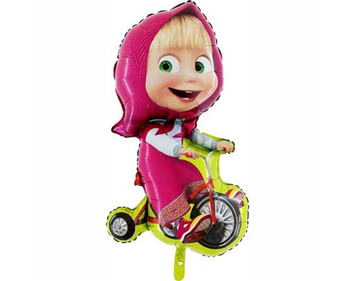 MASHA BIKING SHAPED FOIL BALLOON