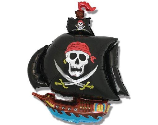PIRATE SHIP SHAPED FOIL BALLOON