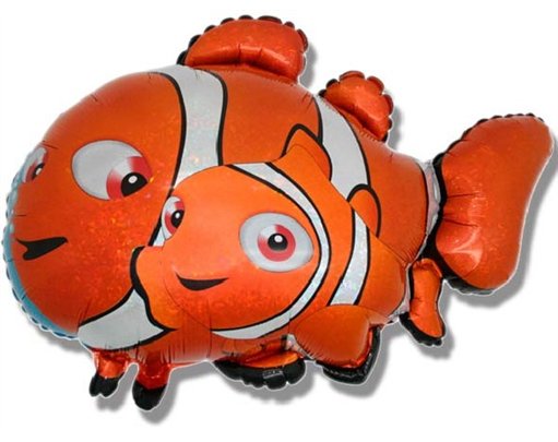 CLOWN FISH SHAPED FOIL BALLOON
