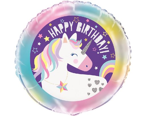 18in UNICORN FOIL BALLOON