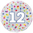 18in RAINBOW CONFETTI NO. 12 FOIL BALLOON