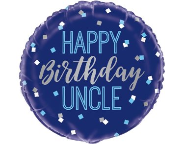 18in HAPPY BIRTHDAY UNCLE FOIL BALLOON