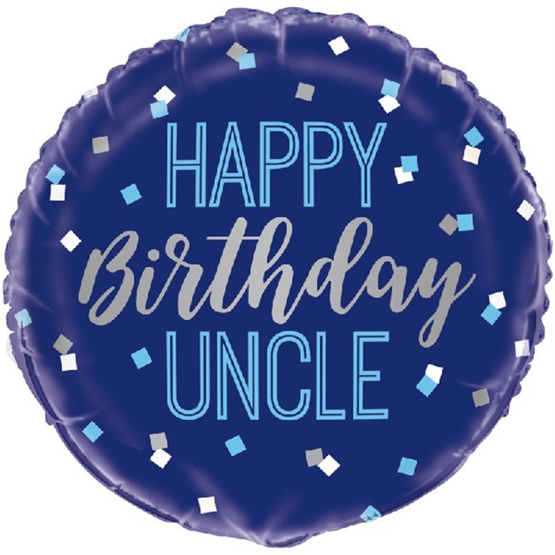 18in HAPPY BIRTHDAY UNCLE FOIL BALLOON