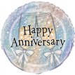 18in ANNIVERSARY PRISM FOIL BALLOON
