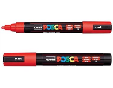 PC-5M POSCA BULLET FINE MET RED