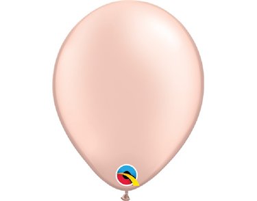 100PK 5in PEARL PEACH QUALATEX