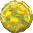 18in IRIDESCENT YELLOW CIRCLE FOIL