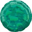 18in IRIDESCENT GREEN CIRCLE FOIL