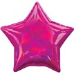 19in IRIDESCENT MAGENTA STAR FOIL