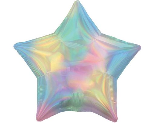 19in IRIDESCENT PASTEL RAINBOW STAR